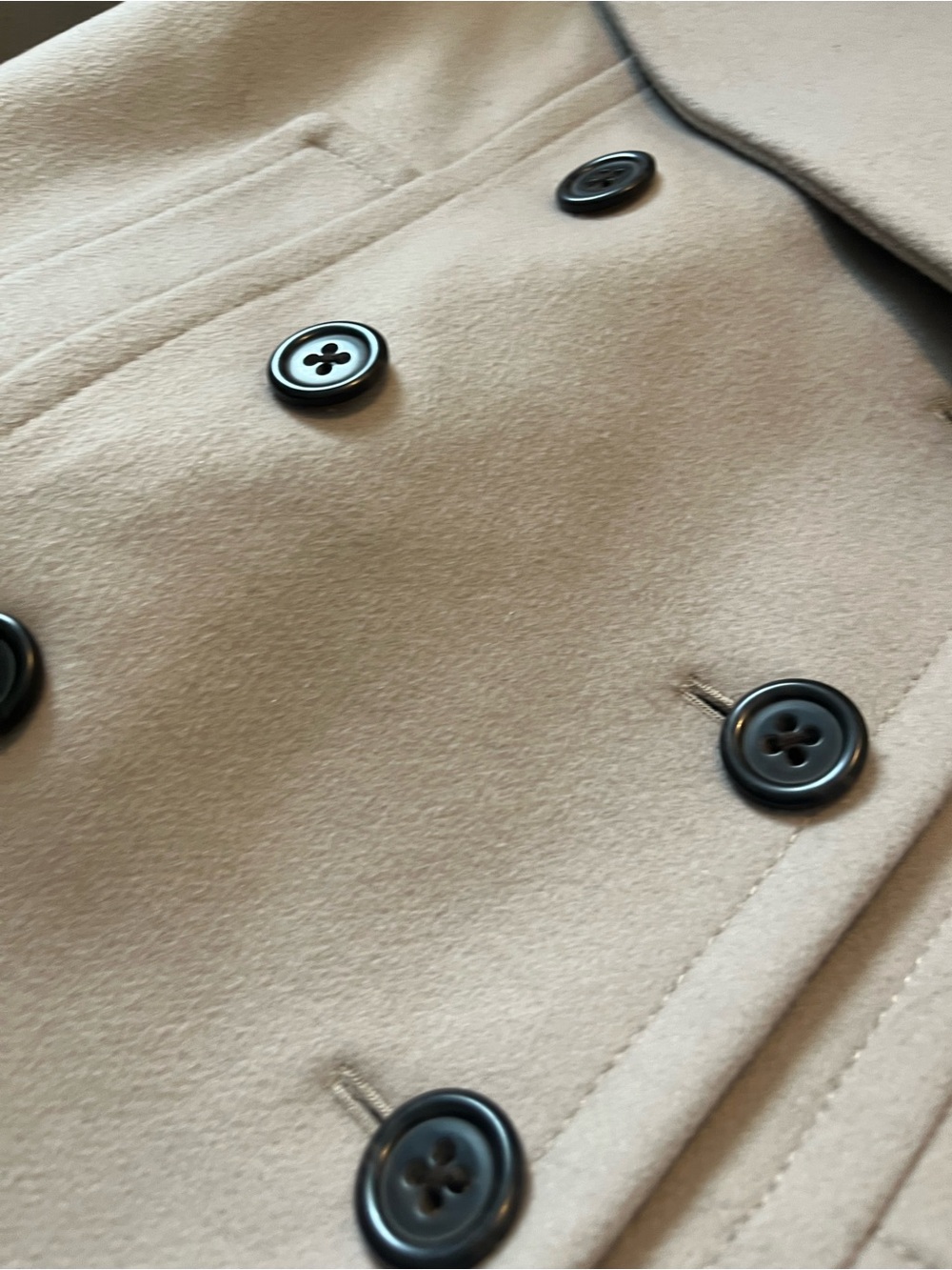 J. Crew Women's Double-Breasted Pea Coat in Light Taupe - Picture 11 of 15
